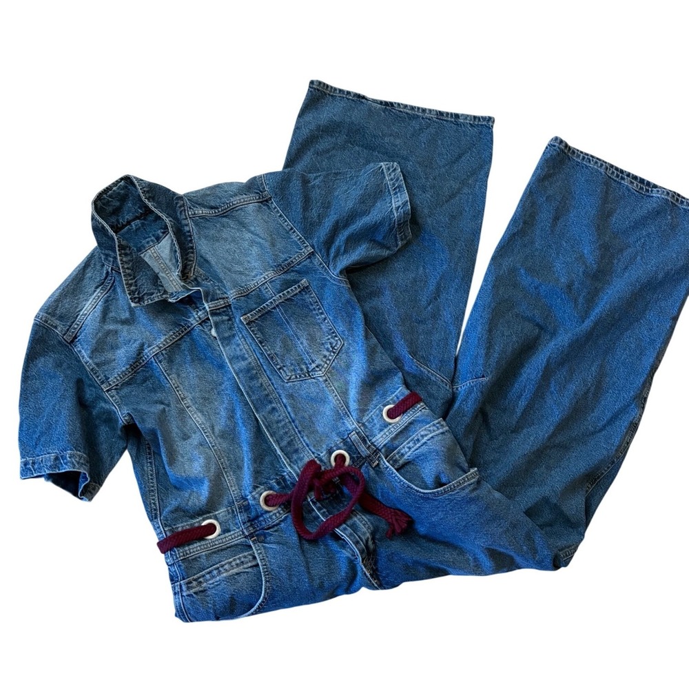 We The Free Free People Edison Wide-Leg Coverall Size XL NWOT